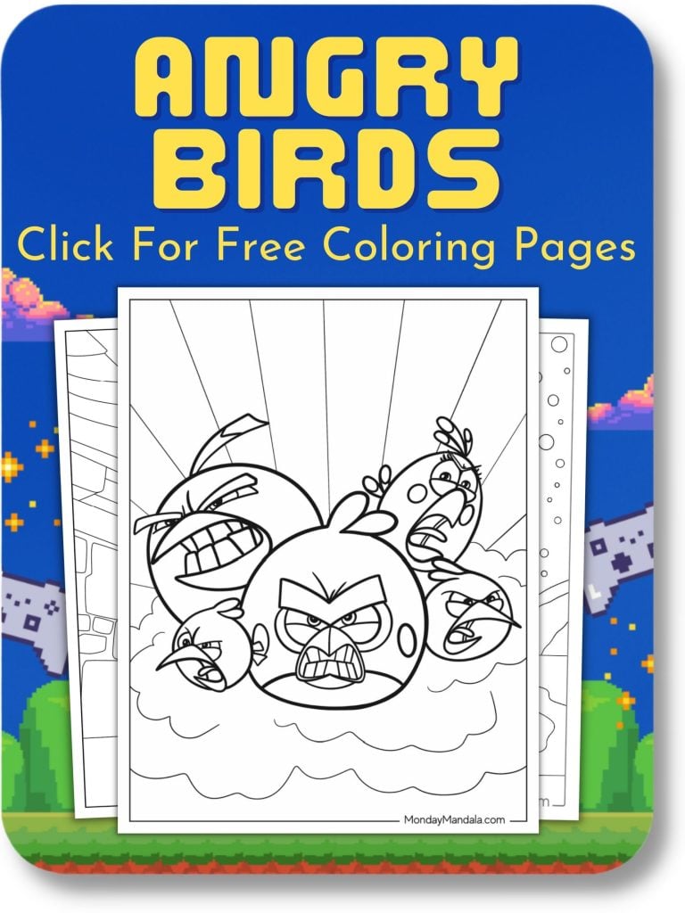 Angry Birds Coloring Pages For Video Games