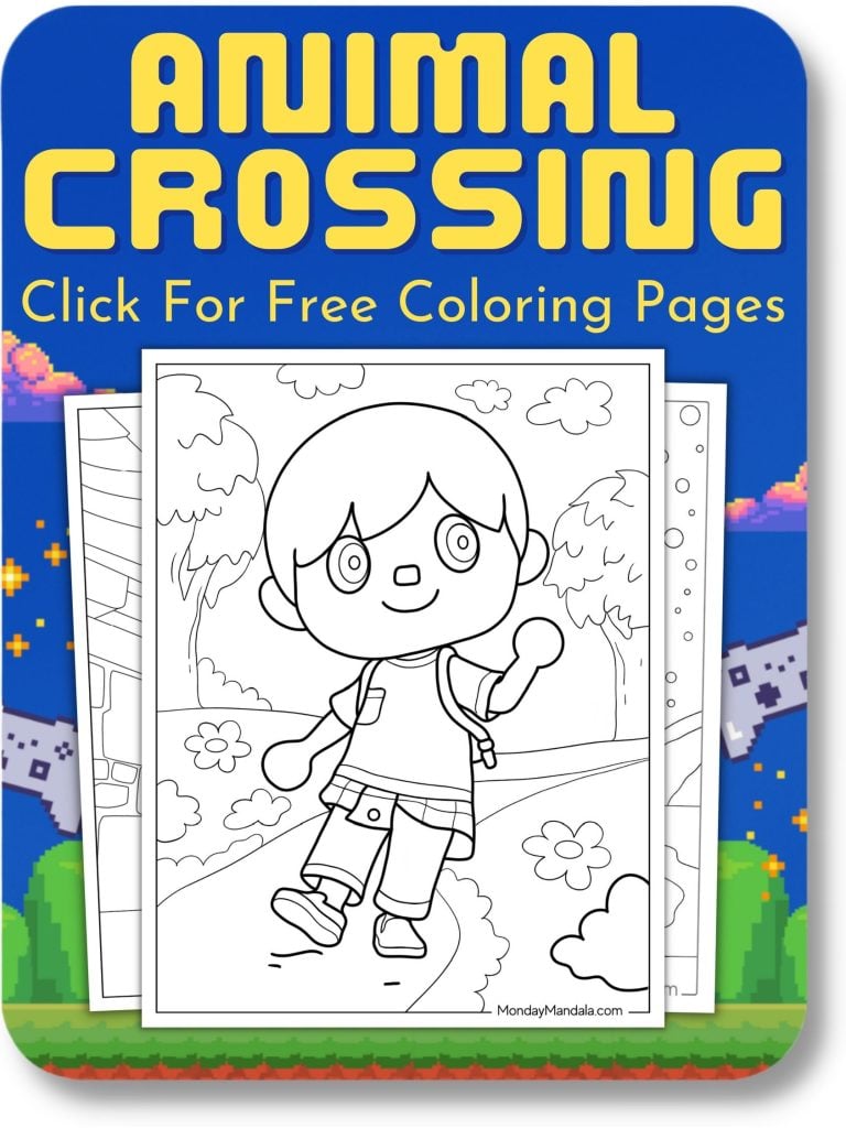 Animal Crossing Coloring Pages For Video Games