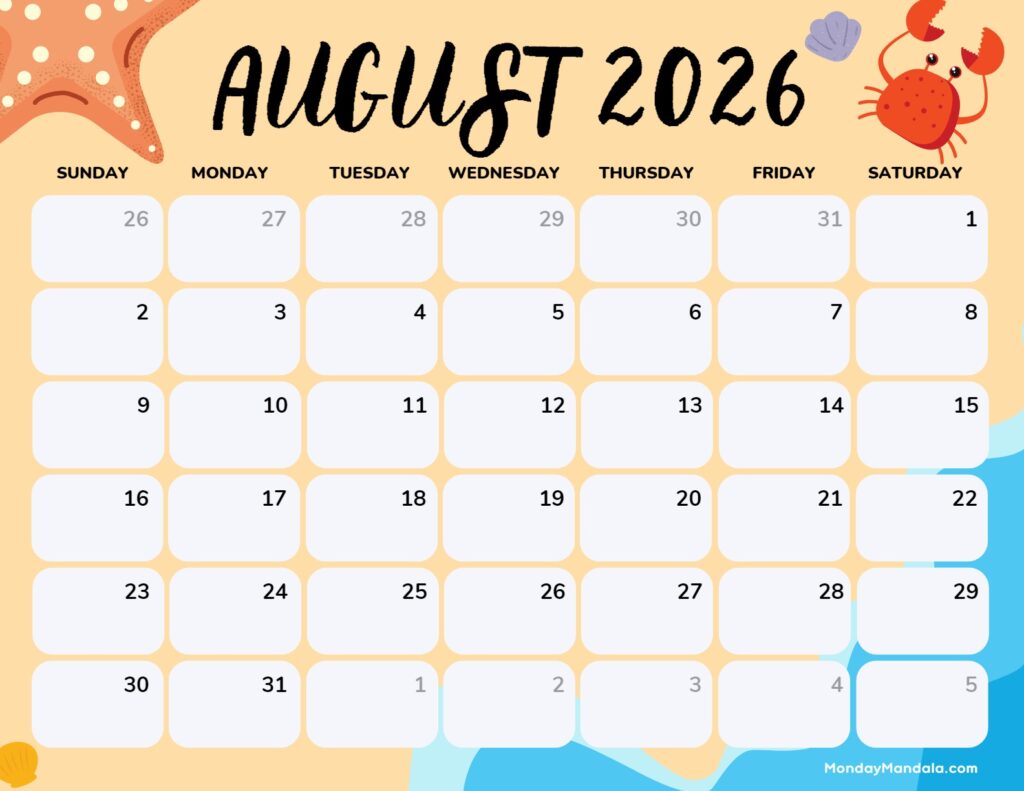 August-2026-Calendar-Printable-Beach-Landscape
