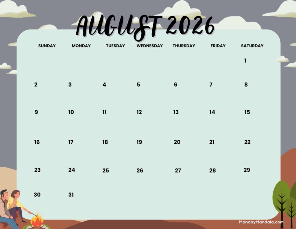 August-2026-Calendar-Printable-Campers-Landscape