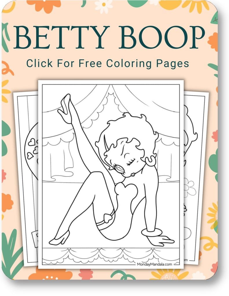 Betty Boop Coloring Pages For Adults