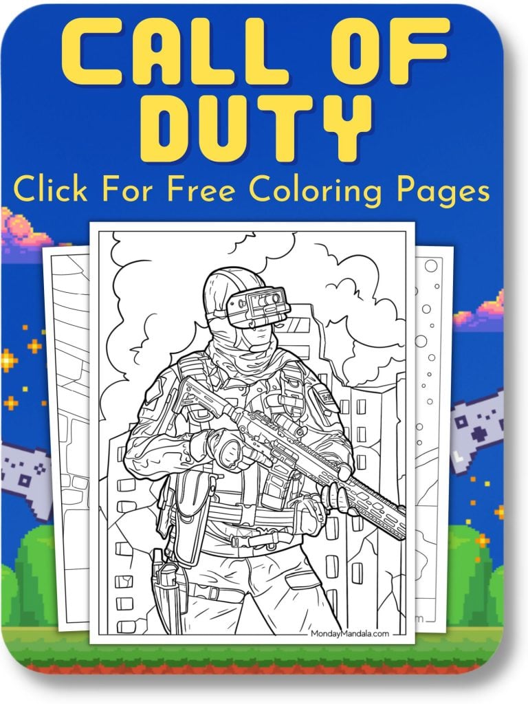 Call Of Duty Coloring Pages Featured Image