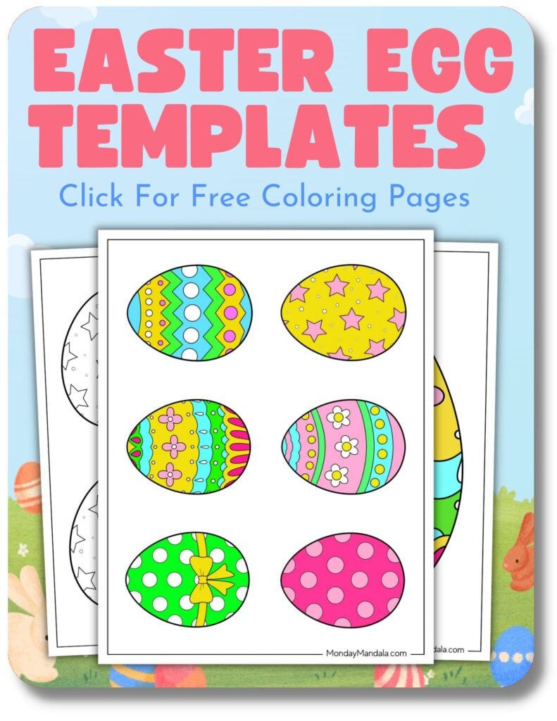 Easter Egg Templates For Easter V2