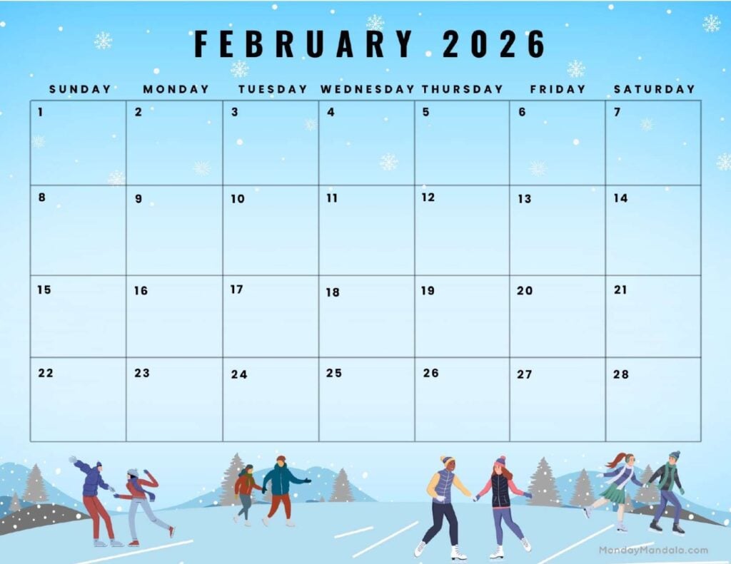 February-2026-Calendar-Printable-Winter-Landscape