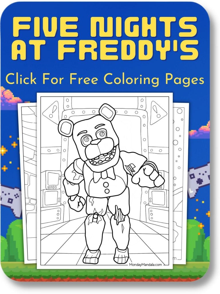 Five Nights At Freddy's Coloring Pages For Video Games