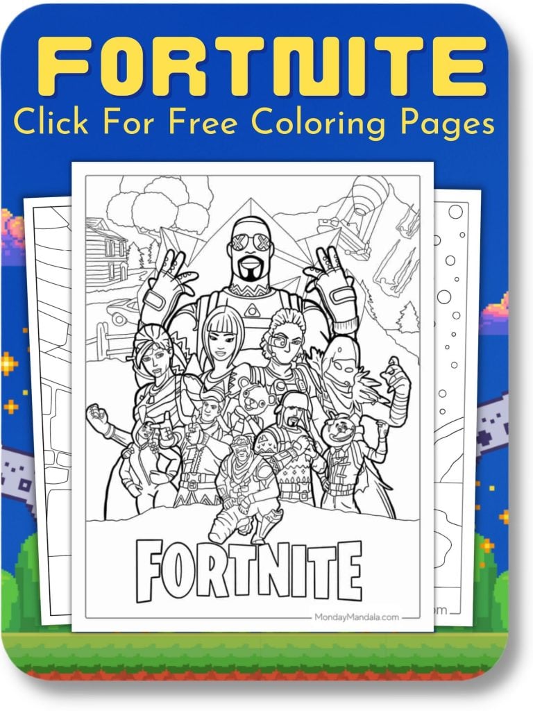 Fortnite Coloring Pages For Video Games