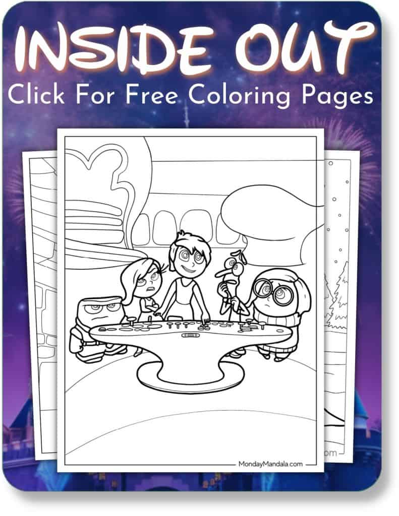 Inside Out Coloring Pages