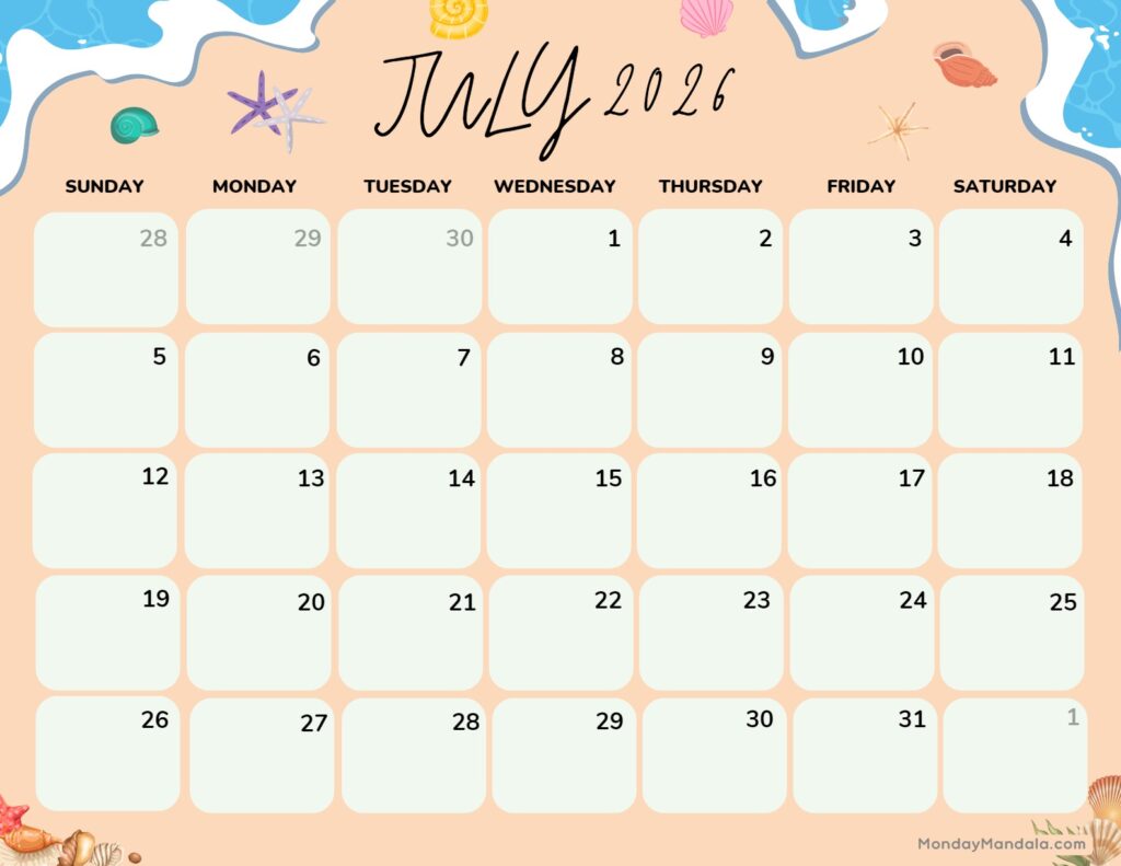 July-2026-Calendar-Printable-Beach-Landscape