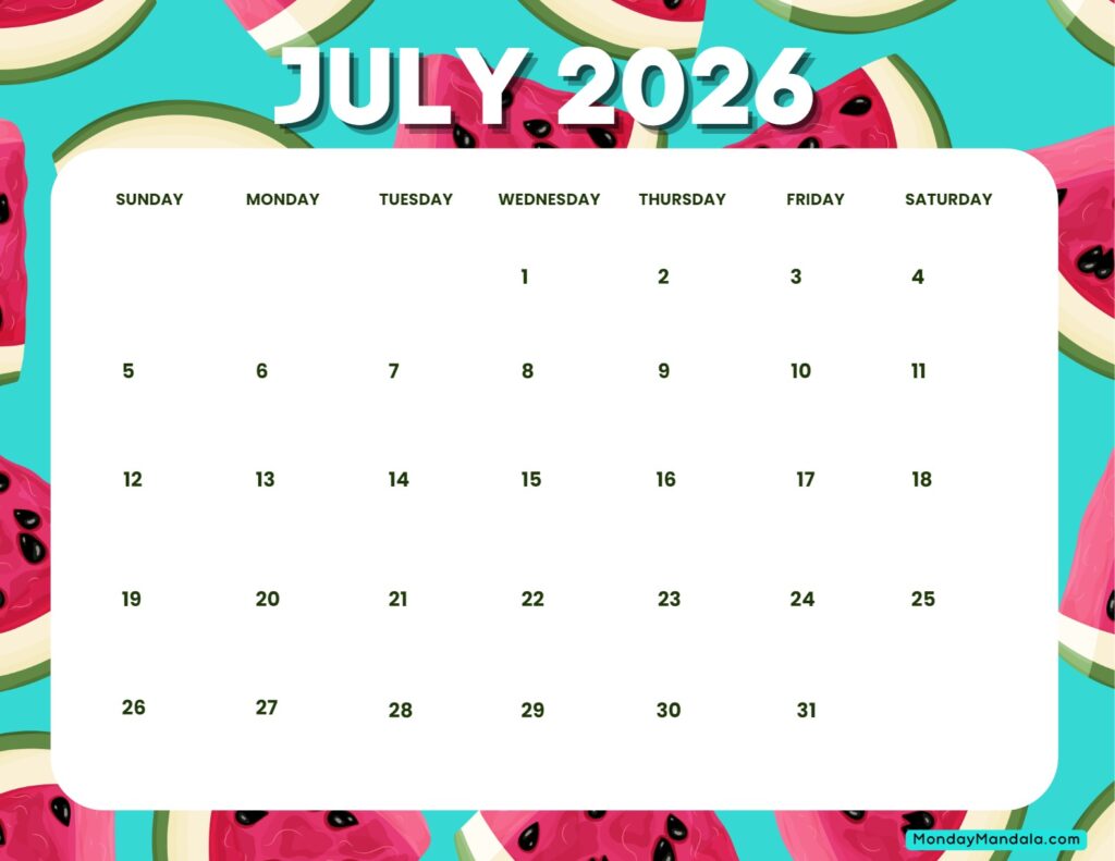 July-2026-Calendar-Printable-Watermelon-Landscape