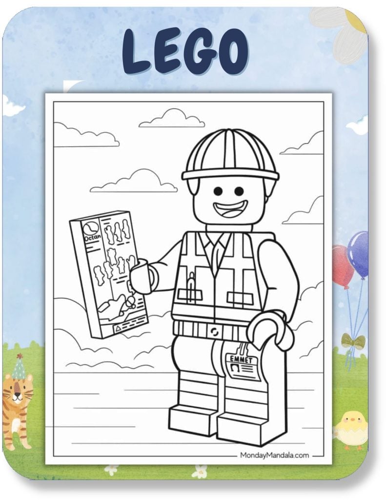 Lego Coloring Pages For Kids