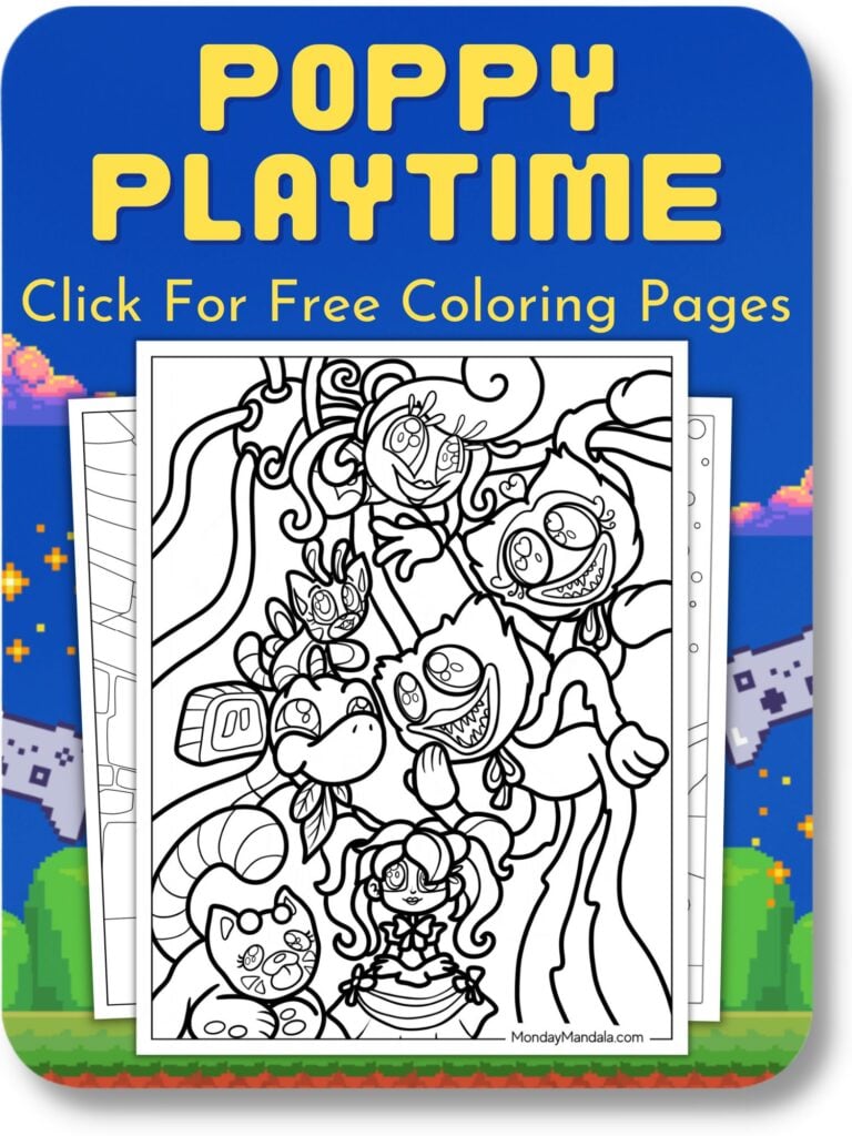 Poppy Playtime Coloring Pages For Video Game 2