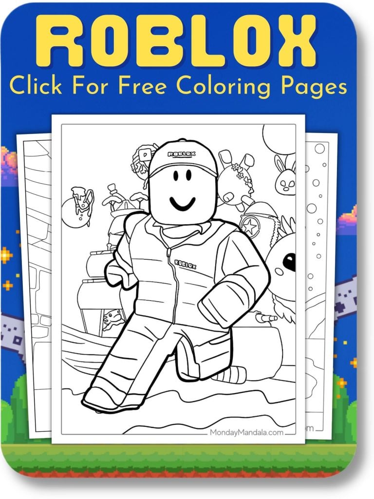 Roblox Coloring Pages For Video Games