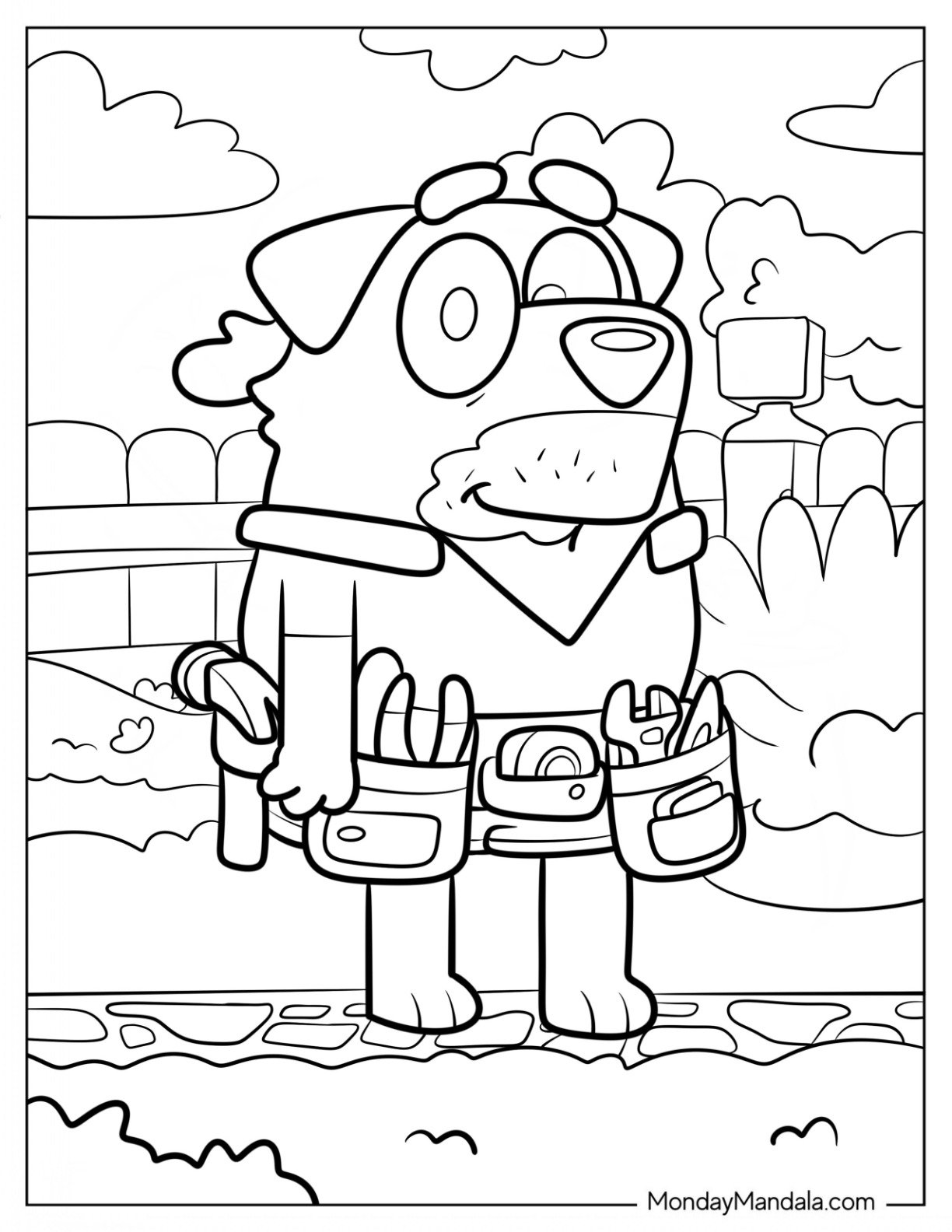 Sparky The Tradies With His Tool Belt