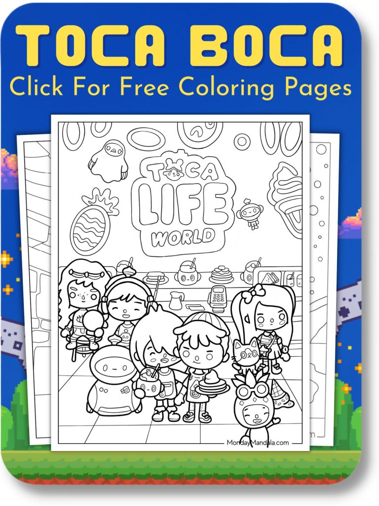 Toca Boca Coloring Pages For Video Games