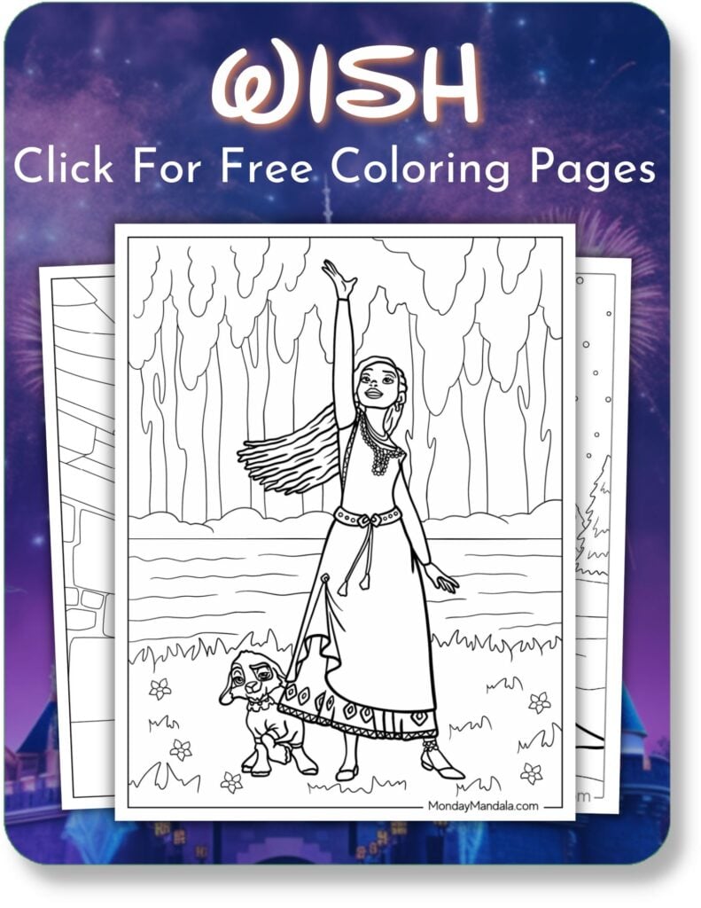 Wish Coloring Pages For Disney